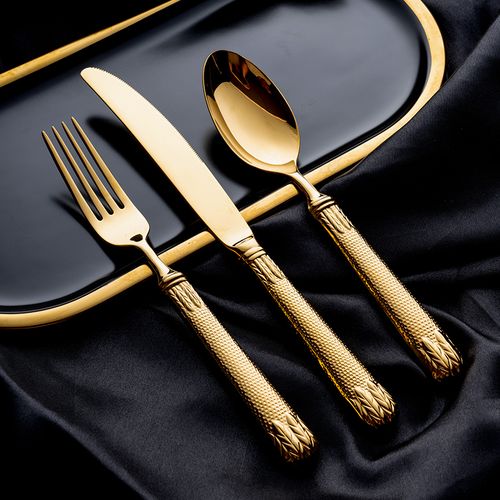 刀叉高档金色两件件套不锈钢轻奢西餐餐具牛排西餐餐具套装