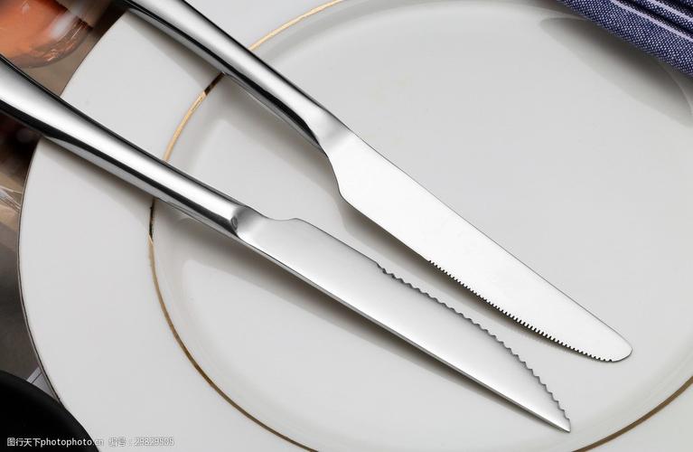厨房餐具不锈钢刀叉勺高清图片-